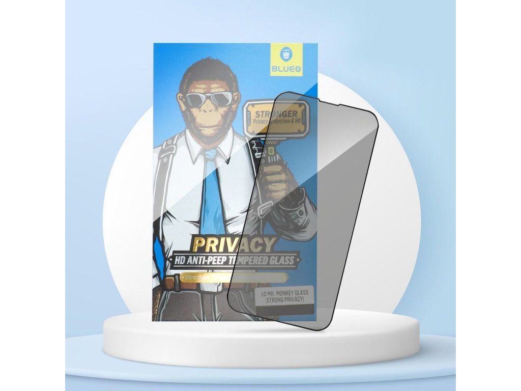 Ochranné sklo 5D Privacy pre Apple iPhone 12 Pro Max, Mr. Monkey