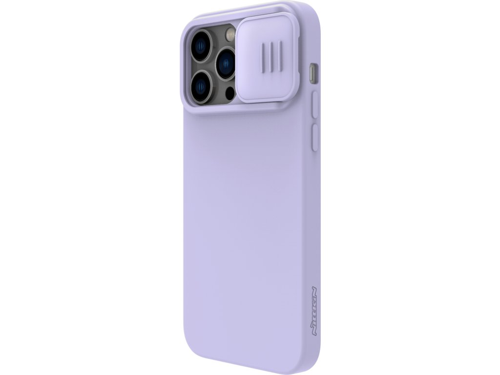 CamShield Silikónový kryt pre Apple iPhone 14 Pro, Nillkin, Fialový – detail 1