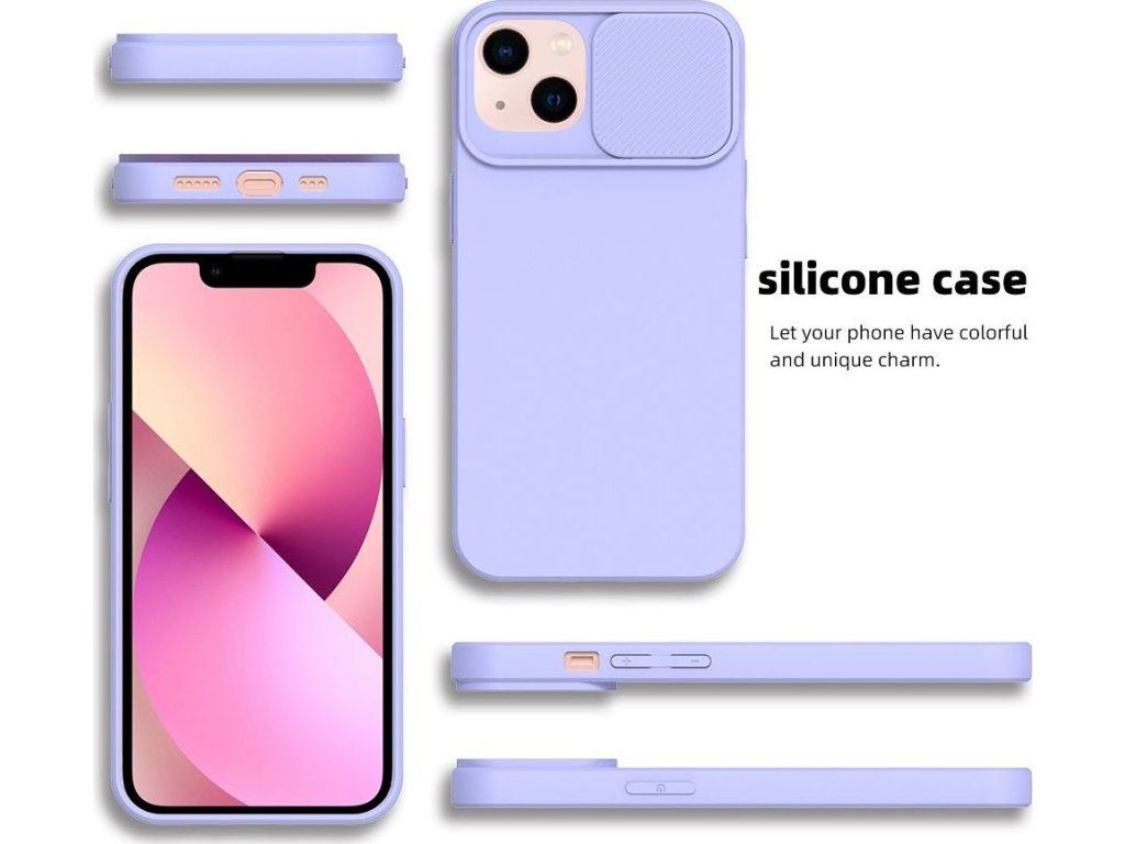 Slide kryt pre Apple iPhone 14 Plus, Fialový – detail 2