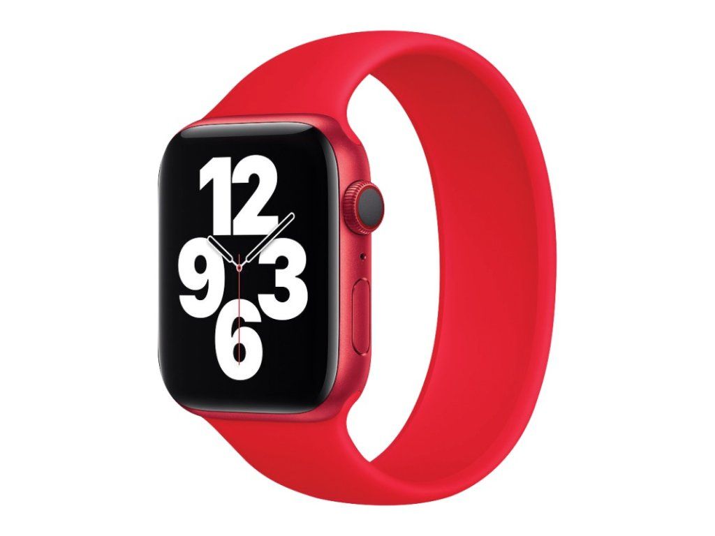 Silikónový náramok pre Apple Watch 38/40/41 mm, COTEECi, Červený