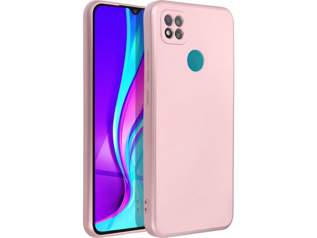Metalický kryt pre Xiaomi Redmi 9C, Ružový – detail 1