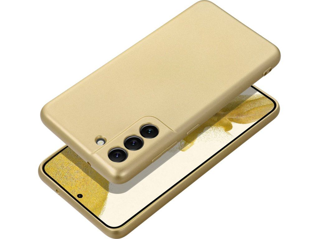 Metalický kryt pre Samsung Galaxy S23 Plus, Zlatý