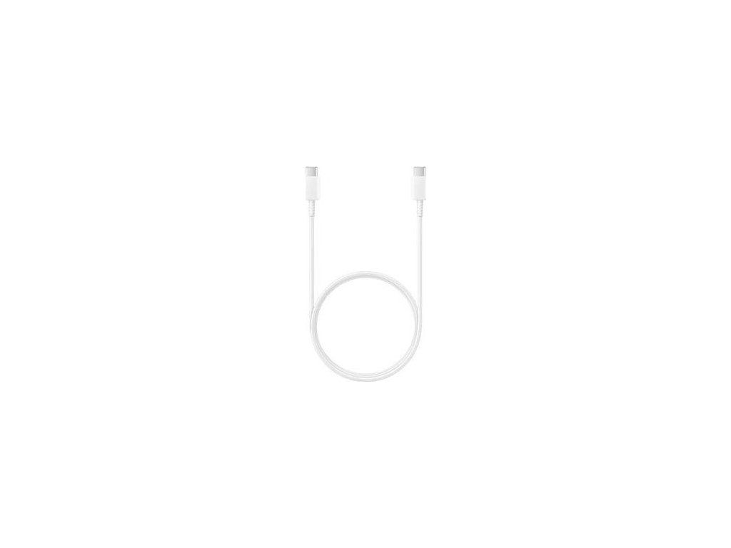 EP-T1510EWE + EP-DA705BWE Samsung 15W Cestovná nabíjačka + USB-C/USB-C Dátový Kábel White – kábel je súčasťou