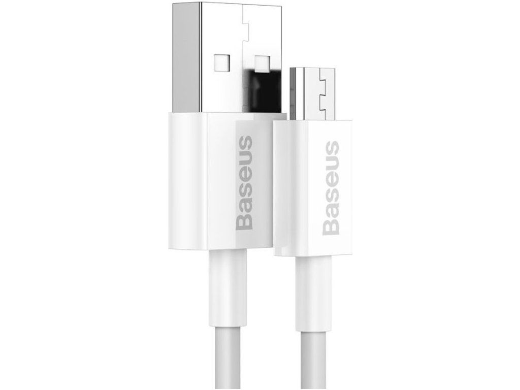 Baseus Superior Kábel USB/ MicroUSB 2A 2m, Biely – rýchlo a bezpečne