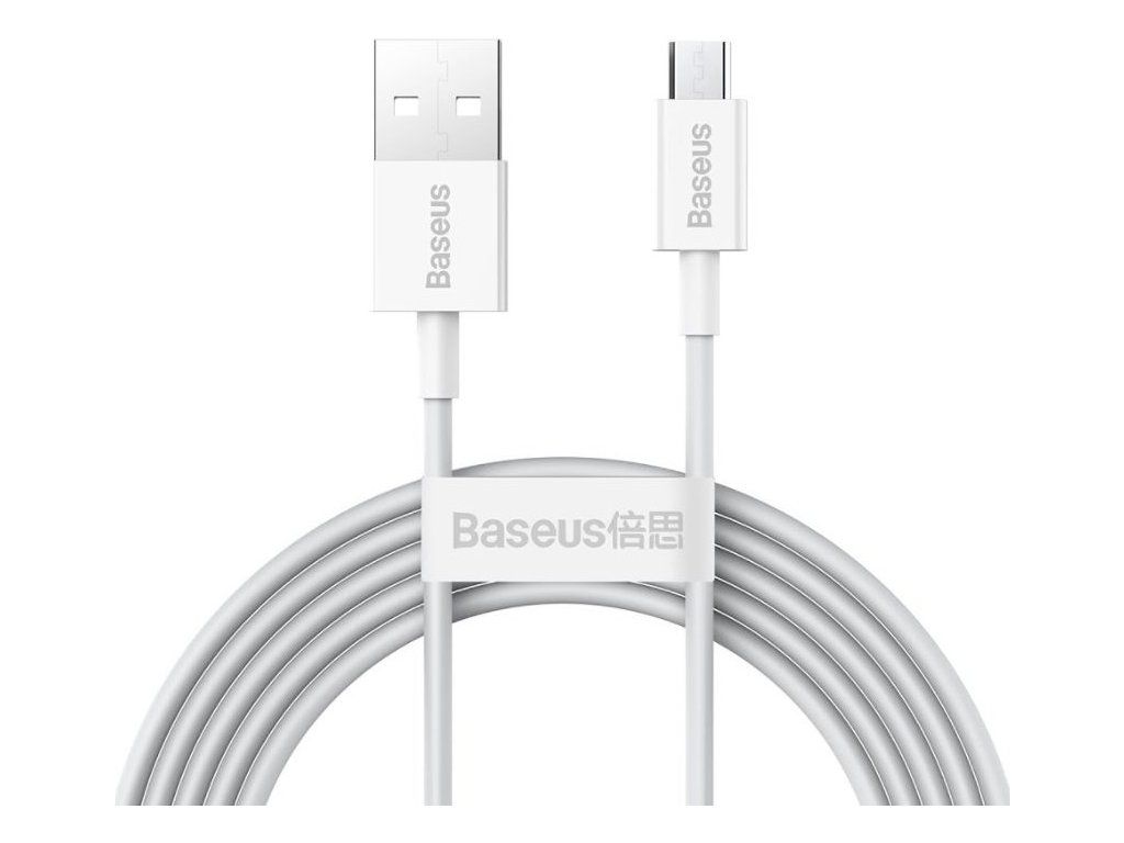 Baseus Superior Kábel USB/ MicroUSB 2A 2m, Biely