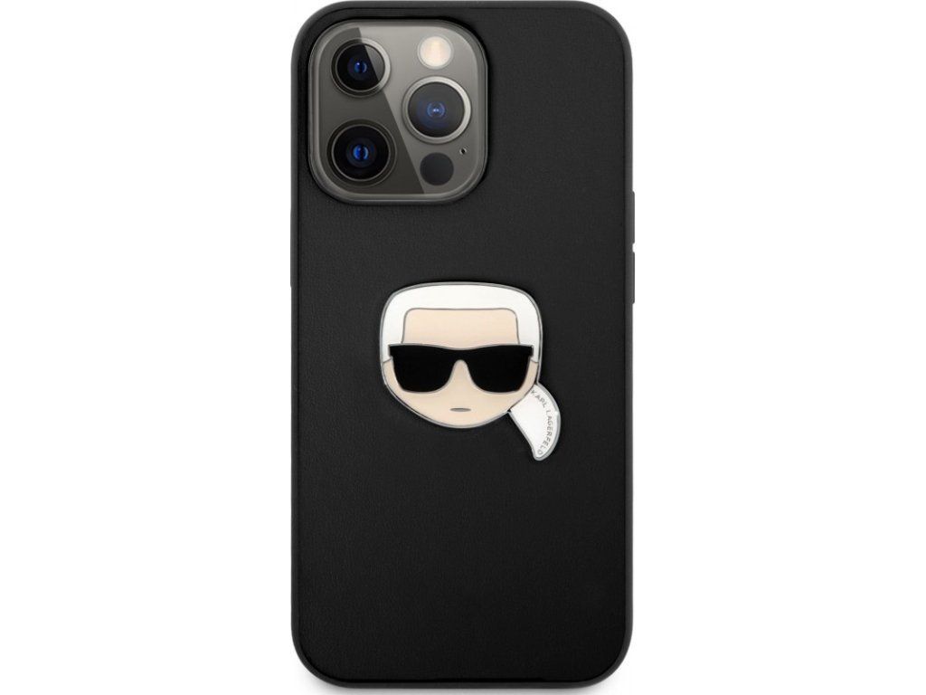 Silikónový kryt pre Apple iPhone 13 Pro, Karl Lagerfeld, Čierny – detail 1