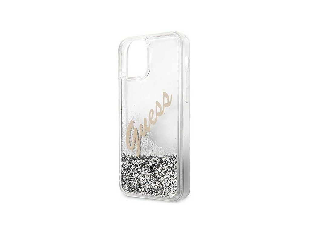Silikónový kryt pre Apple iPhone 12 Mini, Guess, Transparentný