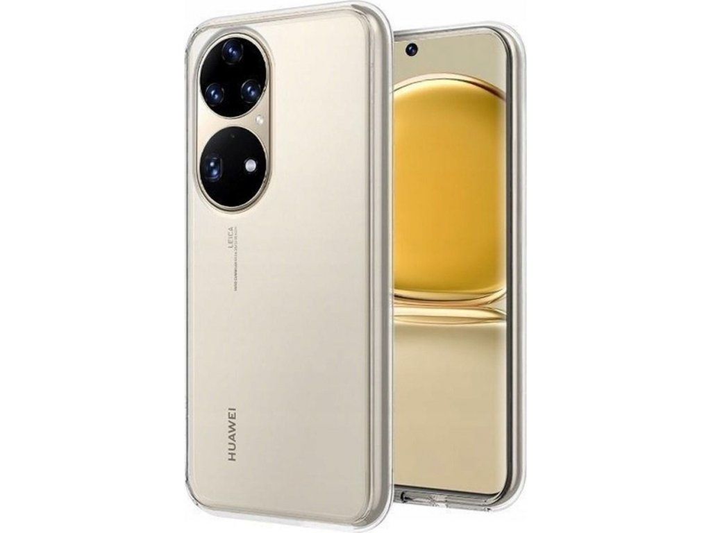 Silikónový kryt pre Huawei P50 Pro, Transparentný