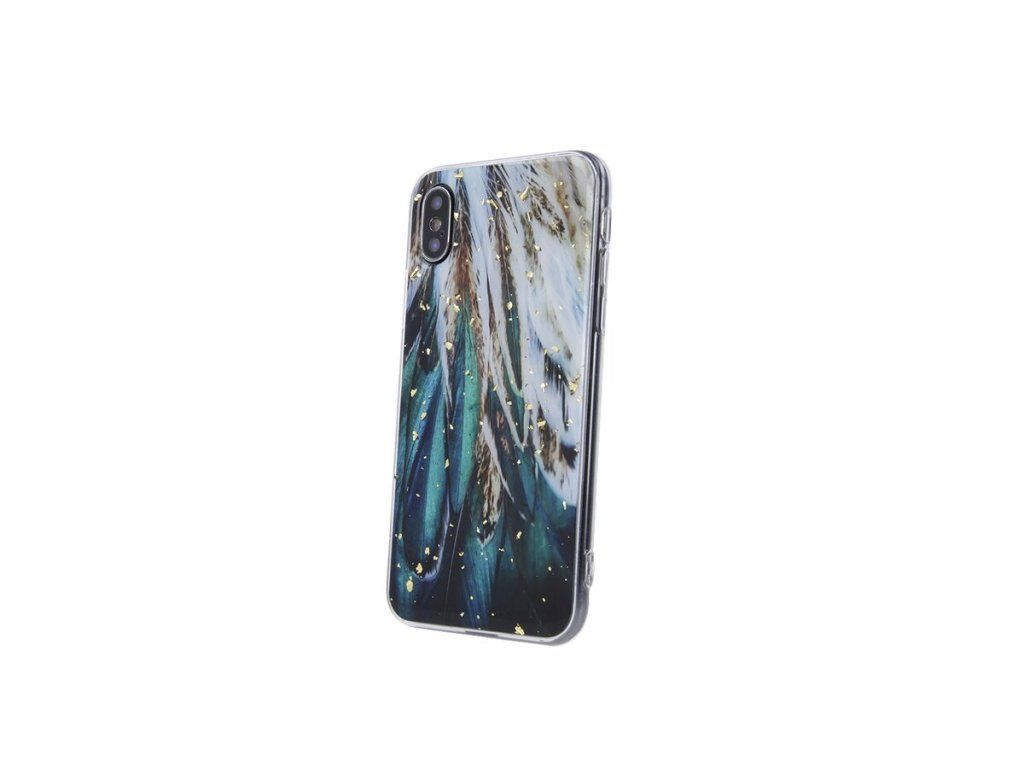 Glam kryt s dizajnom Peria pre Apple iPhone 13 mini, Zelený