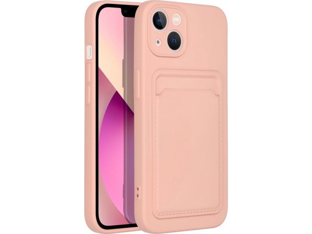 Card Slot kryt pre Apple iPhone 13 Pro, Forcell, Ružový – detail 2