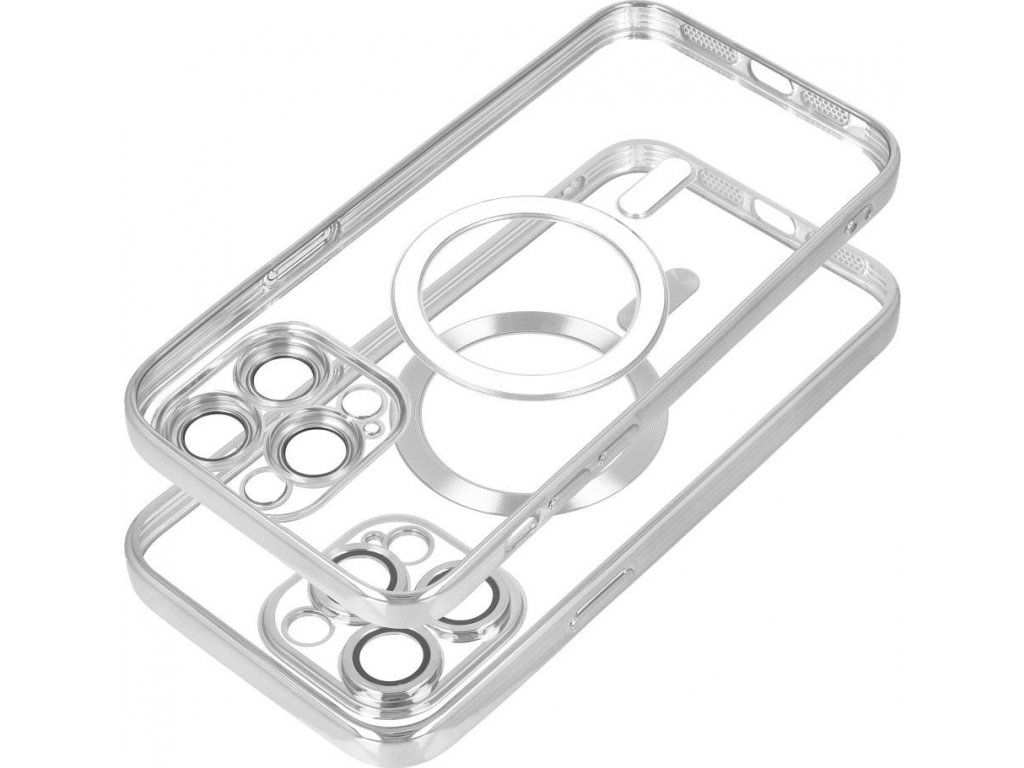 Electro kryt s MagSafe pre Apple iPhone 15 Pro, Strieborný