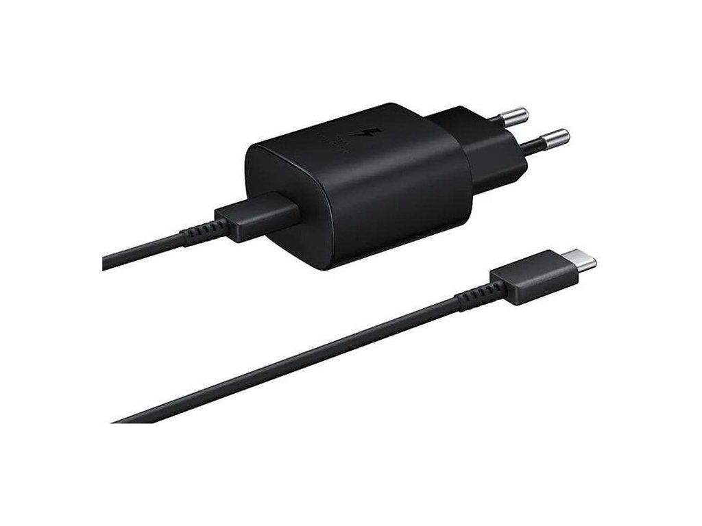 Nabíjací adaptér Samsung EP-TA800EBE USB-C 25W + USB-C kábel 1m, Čierny
