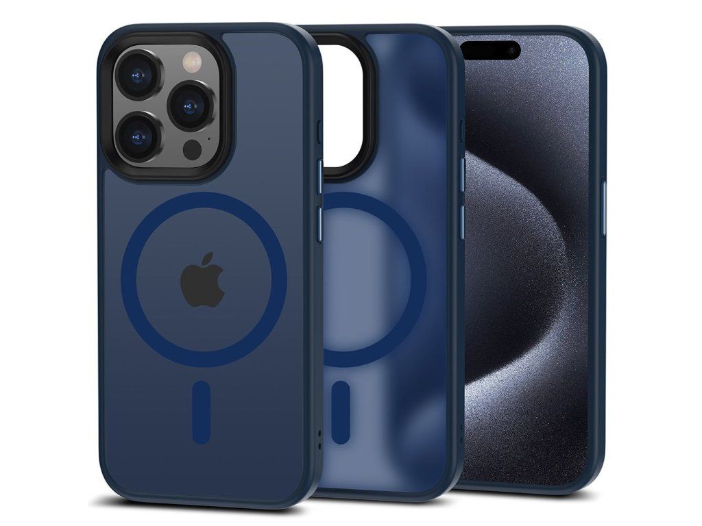 Kryt s MagSafe pre Apple iPhone 15 Pro, Tech-Protect, Modrý