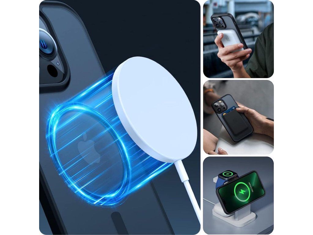Kryt s MagSafe pre Apple iPhone 15 Pro, Tech-Protect, Modrý – detail 2