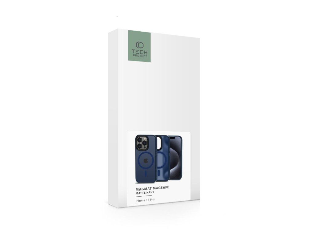 Kryt s MagSafe pre Apple iPhone 15 Pro, Tech-Protect, Modrý – detail 1