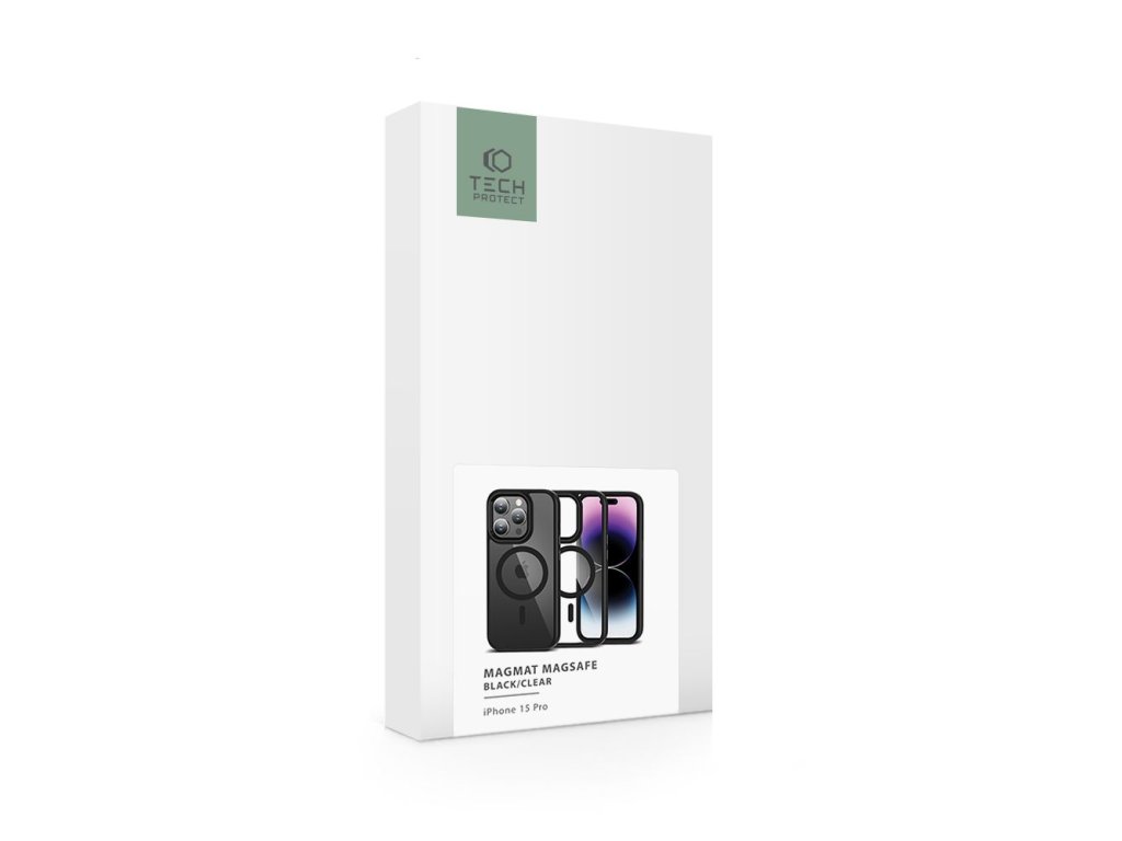 Kryt s MagSafe pre Apple iPhone 15 Pro, Tech-Protect, Čierny – detail 1