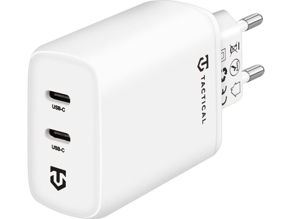 Nabíjací adaptér Tactical Base Plug Dual 40W, Biely
