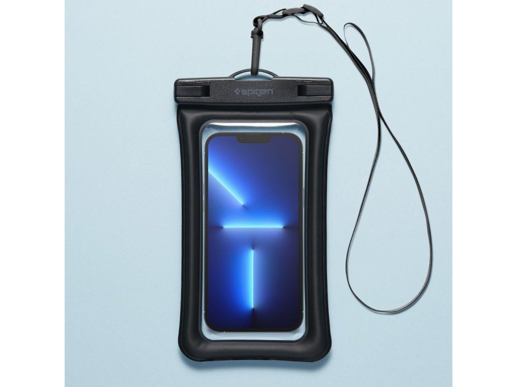 A610 Vodeodolné puzdro pre telefón, Spigen, Čierne – detail 2