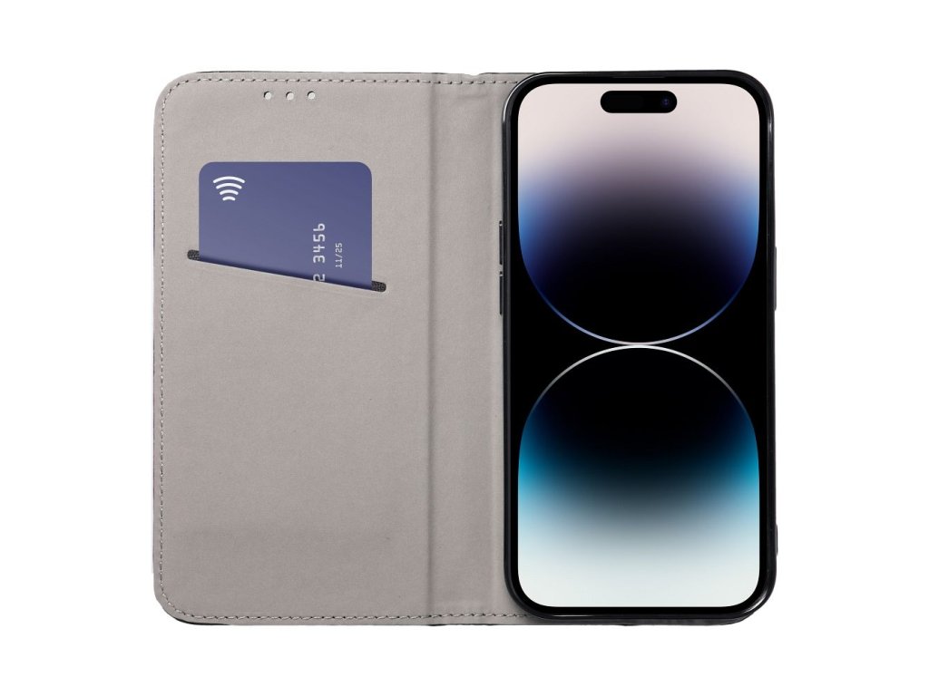Smart Magnetické puzdro pre Xiaomi Redmi Note 13 Pro 5G, Bordové – detail 1