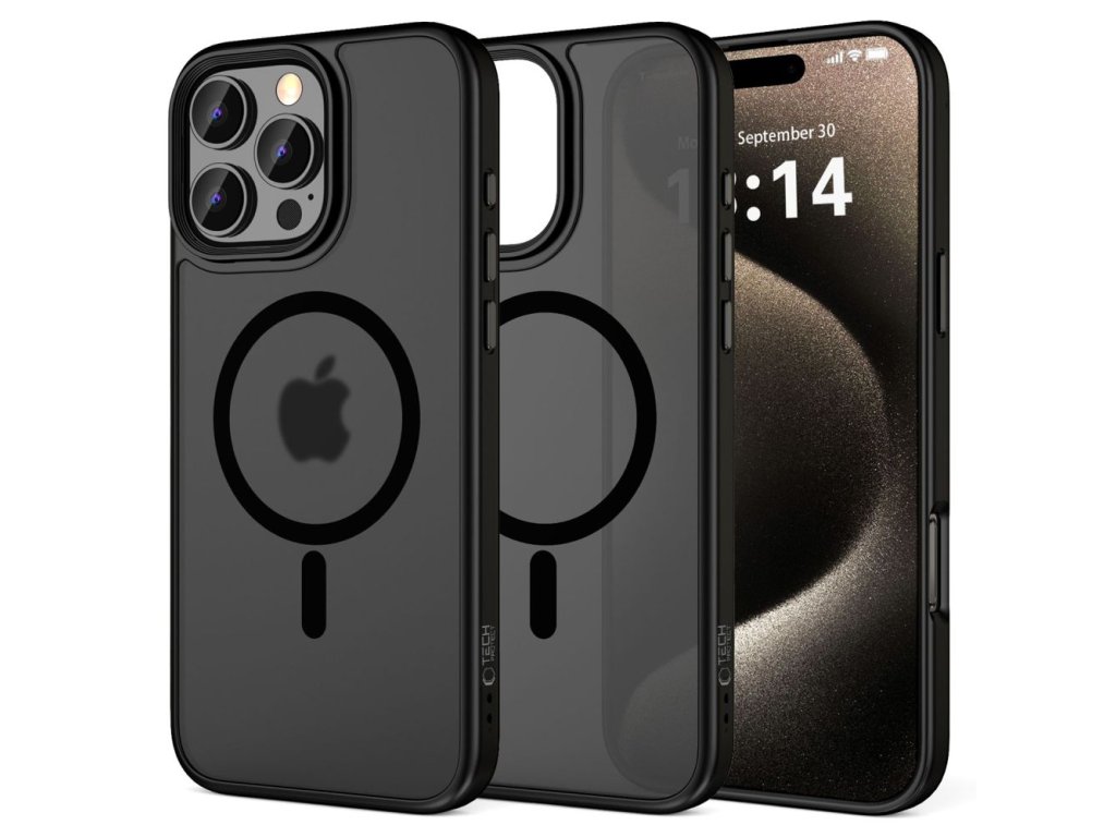 Kryt s MagSafe pre Apple iPhone 16 Pro Max, Tech-Protect, Čierny