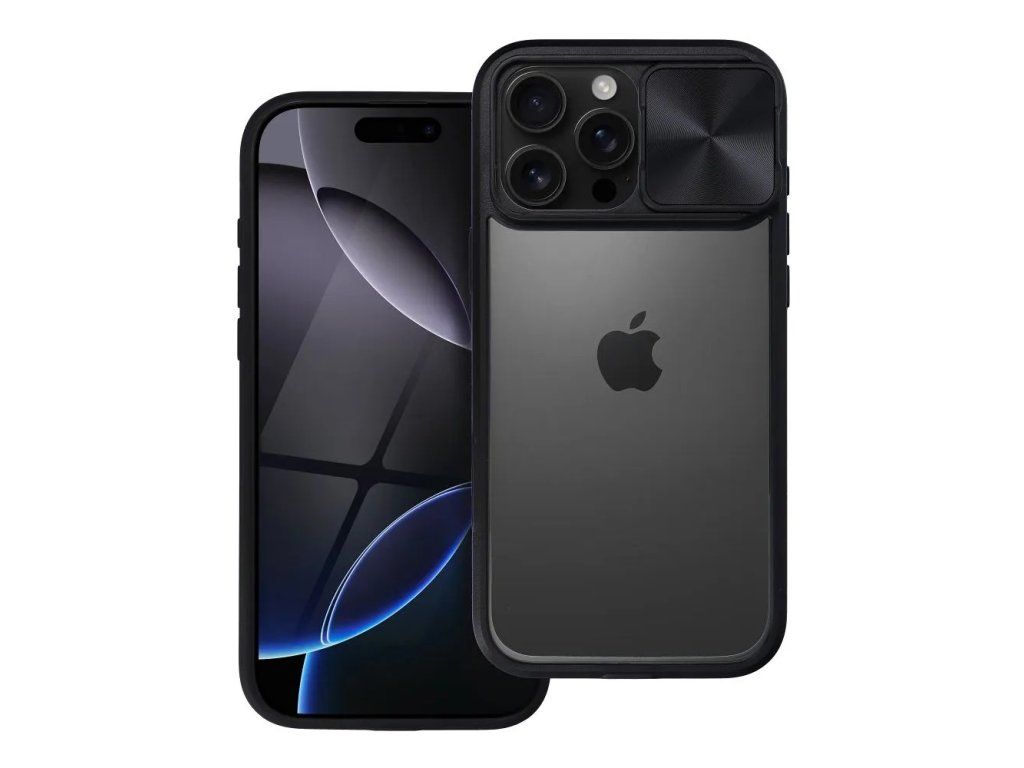 Slider kryt pre Apple iPhone 16, Čierny