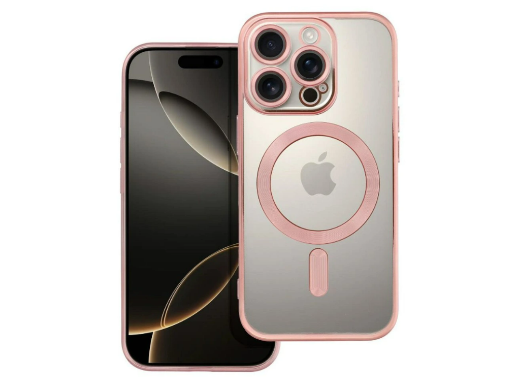 Electro kryt s MagSafe pre Apple iPhone 16 Pro, Ružovo- Zlatý