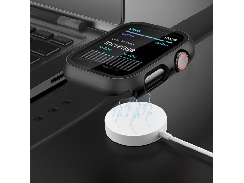 Ochranné puzdro pre Apple Watch 10 46mm, Tech-Protect, Čierne – detail 1