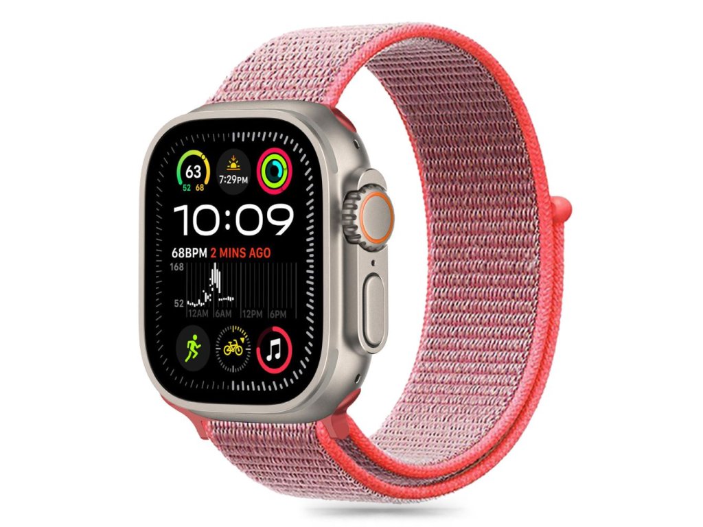 NYLON remienok pre Apple Watch 40/41/42mm, Tech-Protect, Ružový