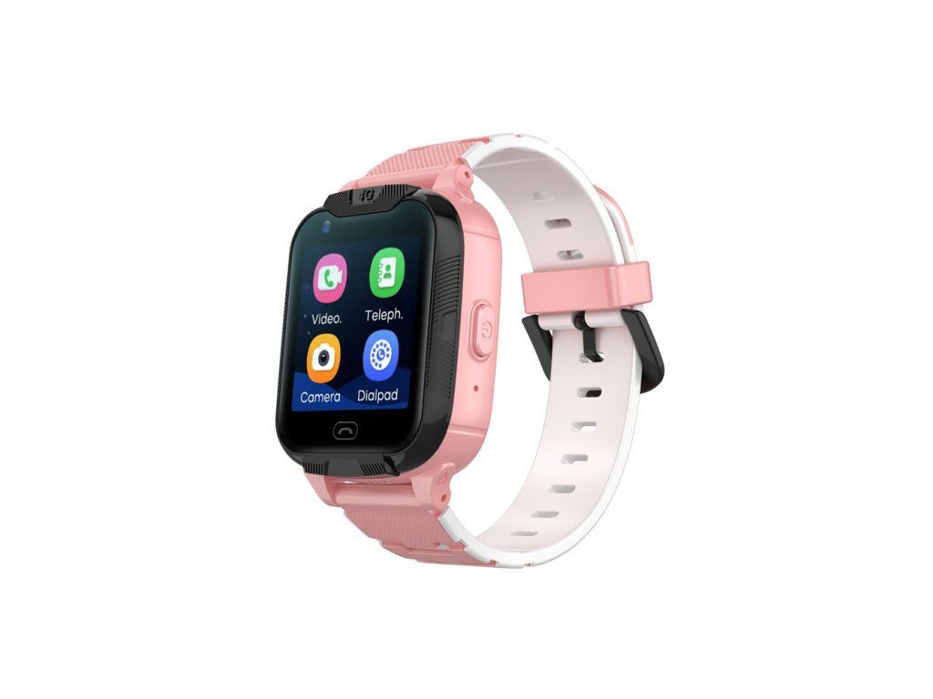 Maxlife Detské SMART hodinky GPS 4G MXKW-350, Ružové
