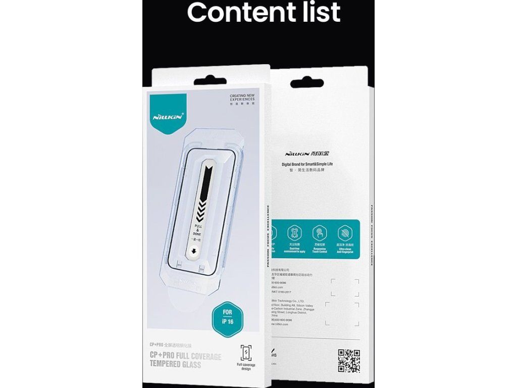 Nillkin Tvrdené sklo 2.5D CP+ PRO pre Apple iPhone 16 s aplikátorom