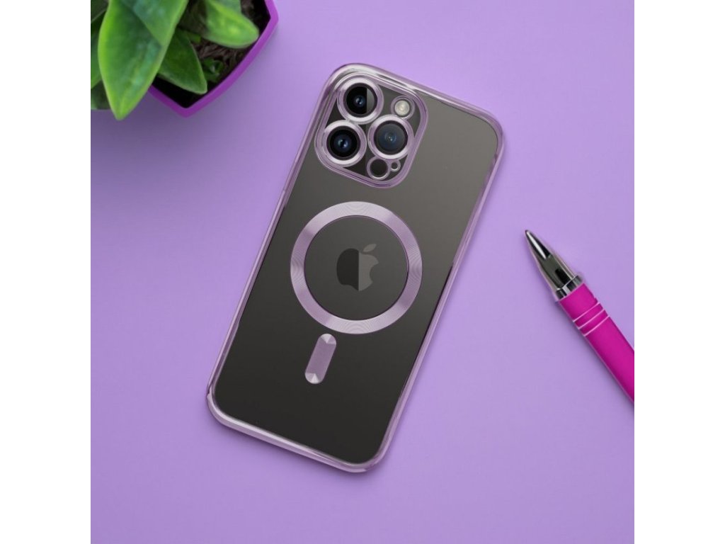 Electro kryt s MagSafe pre Apple iPhone 13, Fialový – detail 1