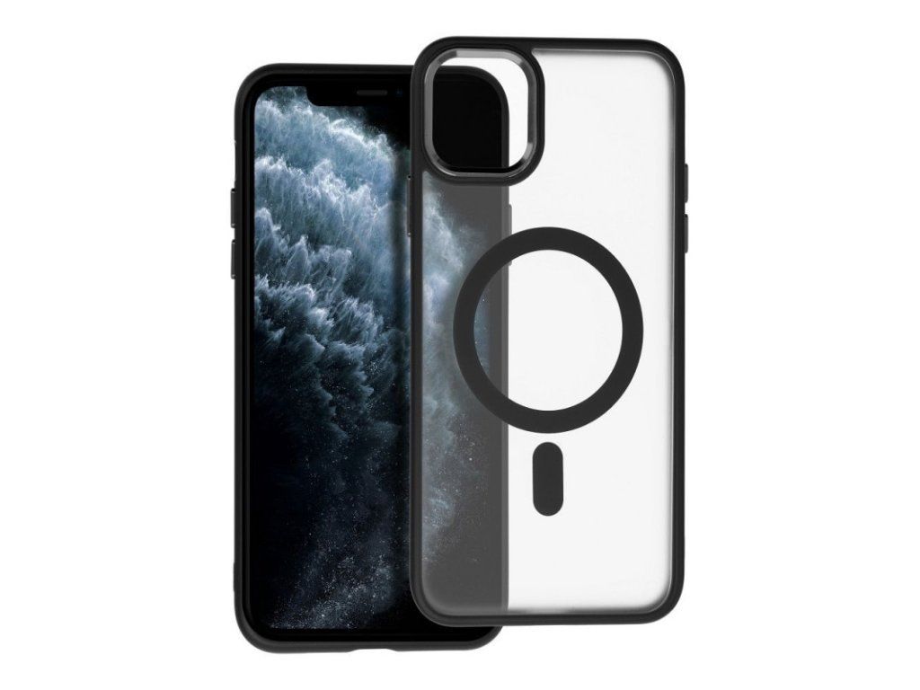 Matný kryt S MagSafe pre Apple iPhone 11 Pro Max, Čierny