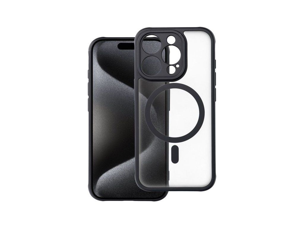 Matný Full kryt s MagSafe pre Apple iPhone 16 Pro Max, Čierny