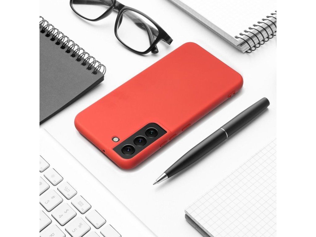 Silikónový kryt pre Samsung Galaxy S25, Oranžový