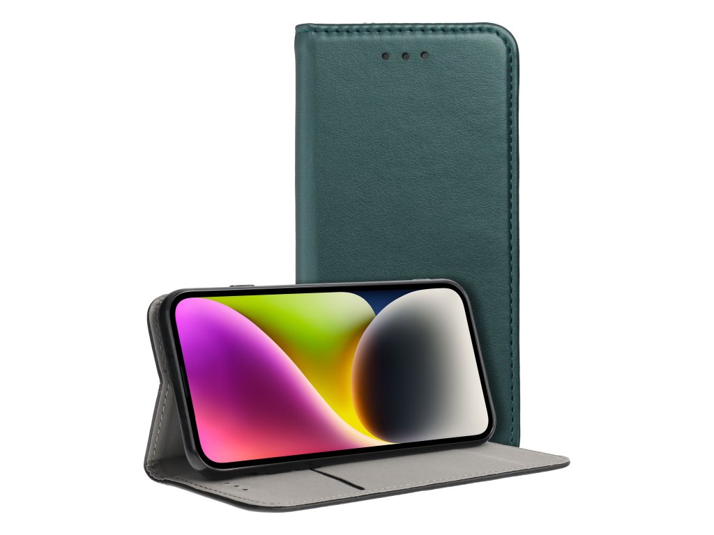 Smart Magnetické puzdro pre Motorola G35 5G, Zelené