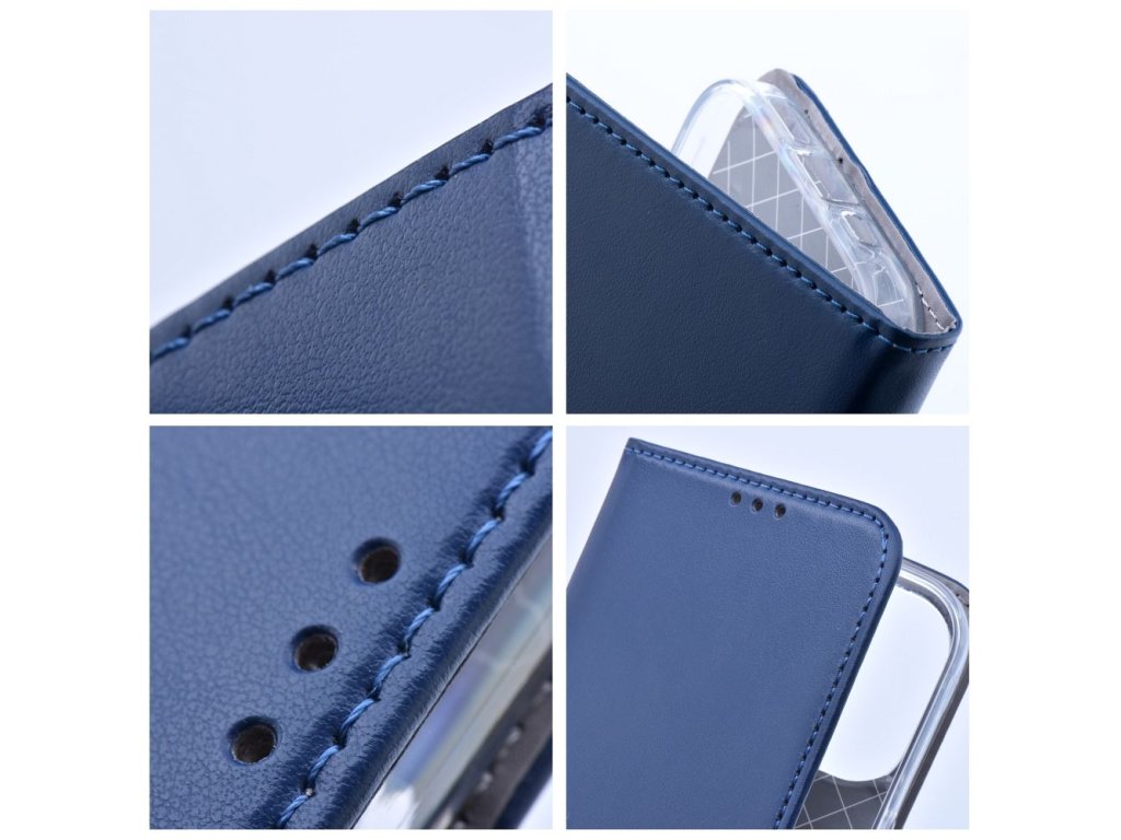 Smart Magnetické puzdro pre Xiaomi Redmi Note 13 Pro+ 5G, Modré – detail 1
