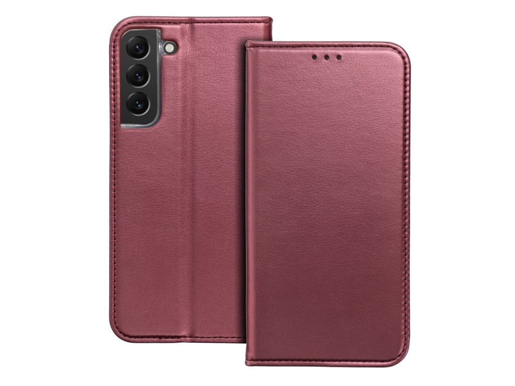Smart Magnetické puzdro pre Samsung Galaxy A56, Bordové – detail 1