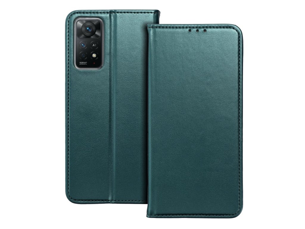 Smart Magnetické puzdro pre Xiaomi Redmi Note 13 Pro+ 5G, Zelené – detail 1