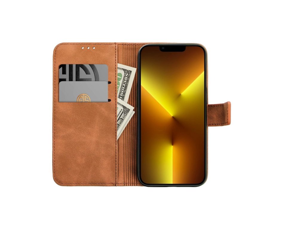 Tender puzdro pre Xiaomi Redmi Note 14 Pro 5G, Hnedé – detail 1