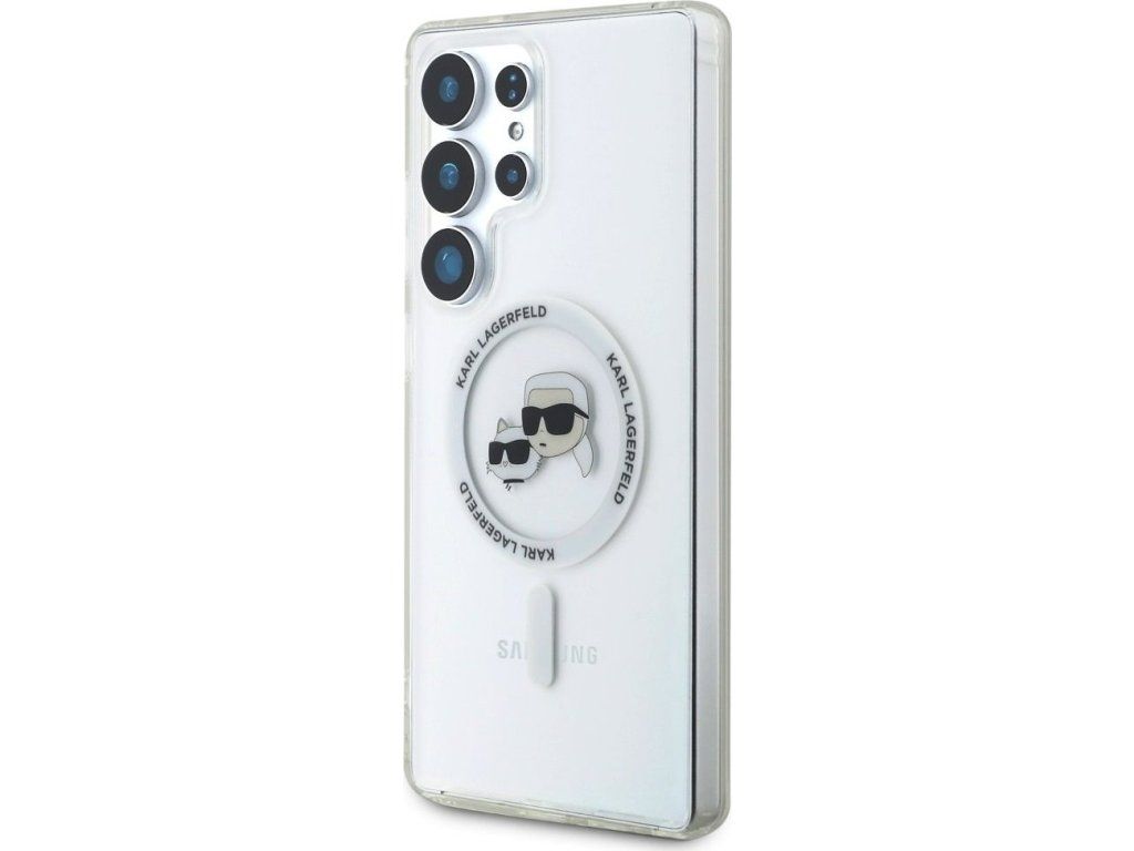Karl Lagerfeld IML K&CH Heads MagSafe Zadný Kryt pre Samsung Galaxy S25 Ultra Transparent – detail 1