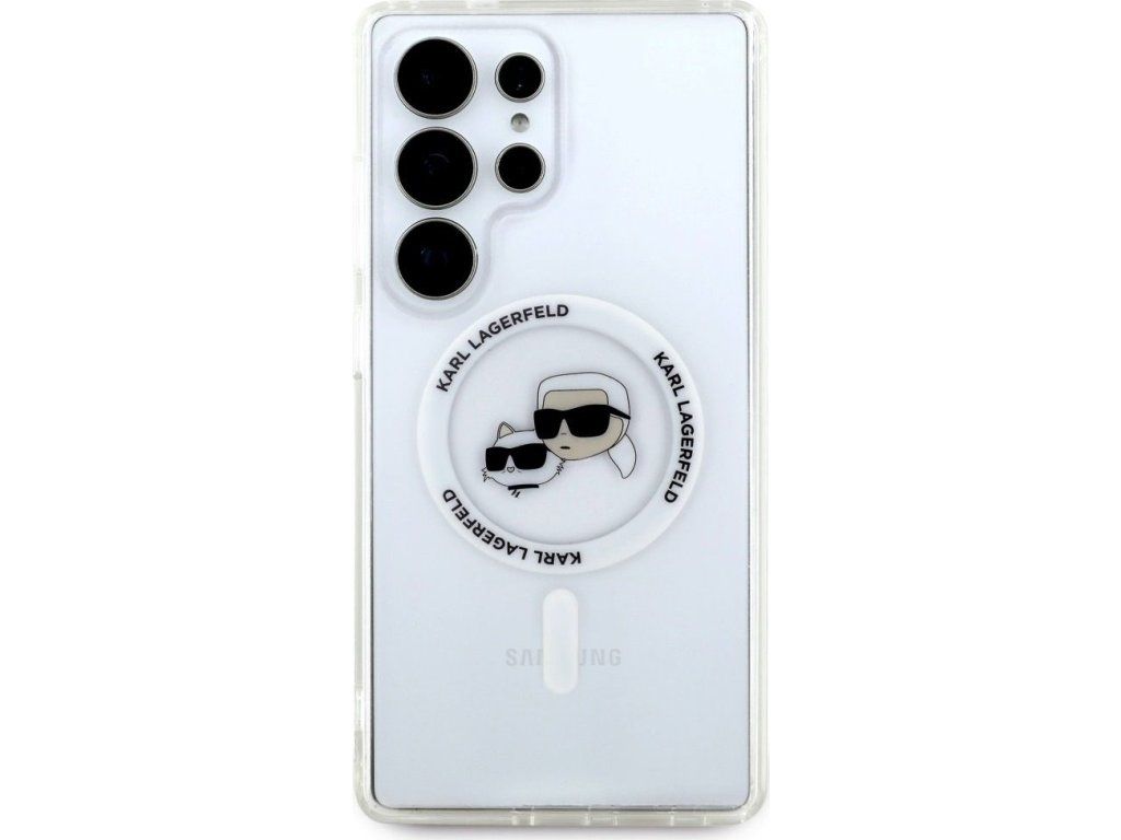 Karl Lagerfeld IML K&CH Heads MagSafe Zadný Kryt pre Samsung Galaxy S25 Ultra Transparent – detail 2