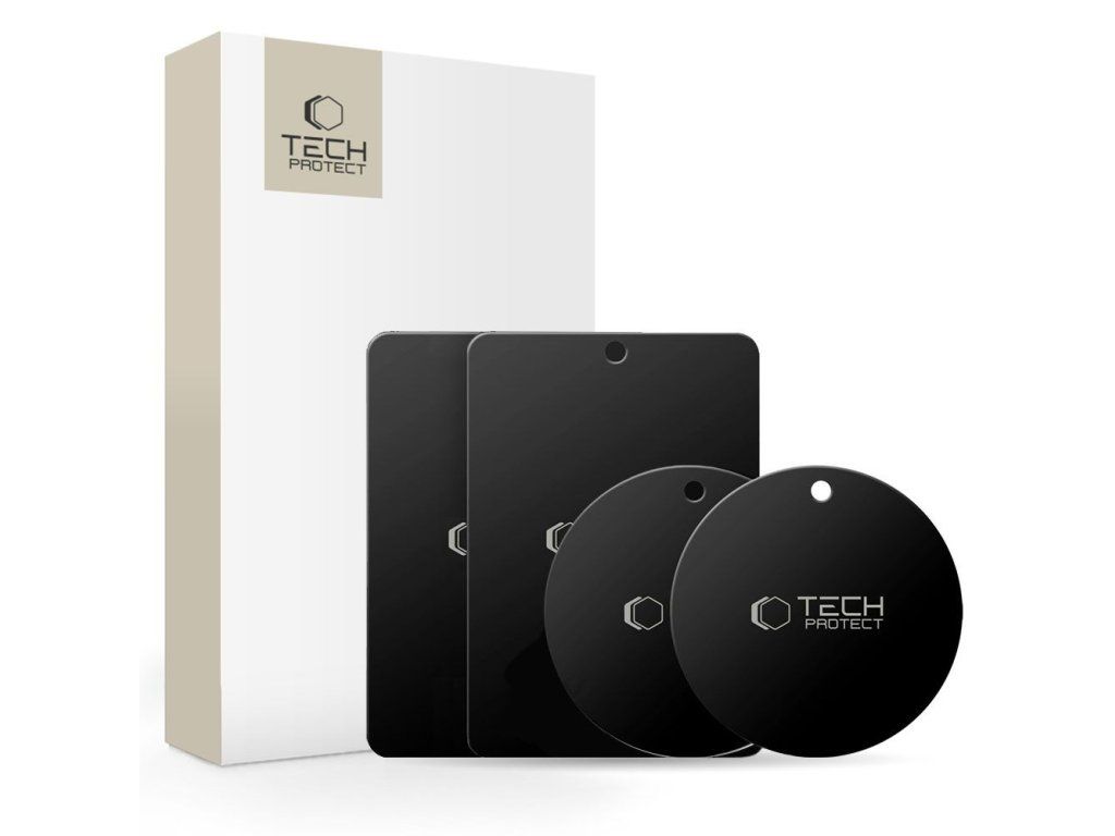 Magnetické pliešky TECH-PROTECT 4ks, Čierne
