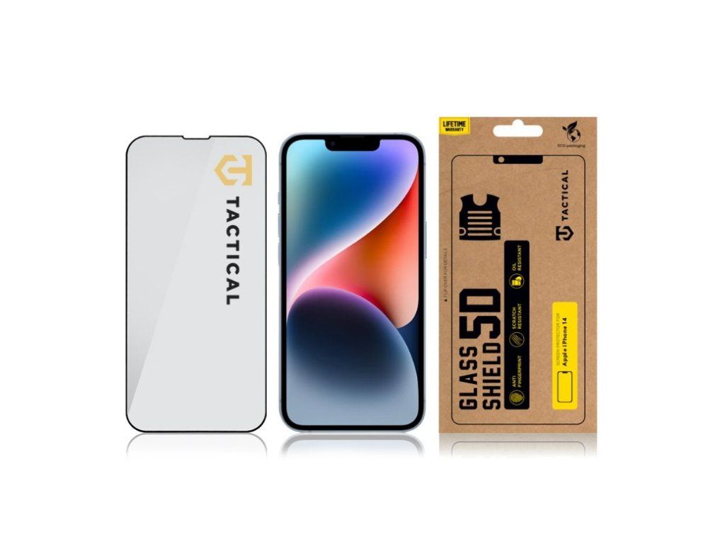 Ochranné sklo 5D pre Apple iPhone 13/13 Pro/14/16e, Tactical