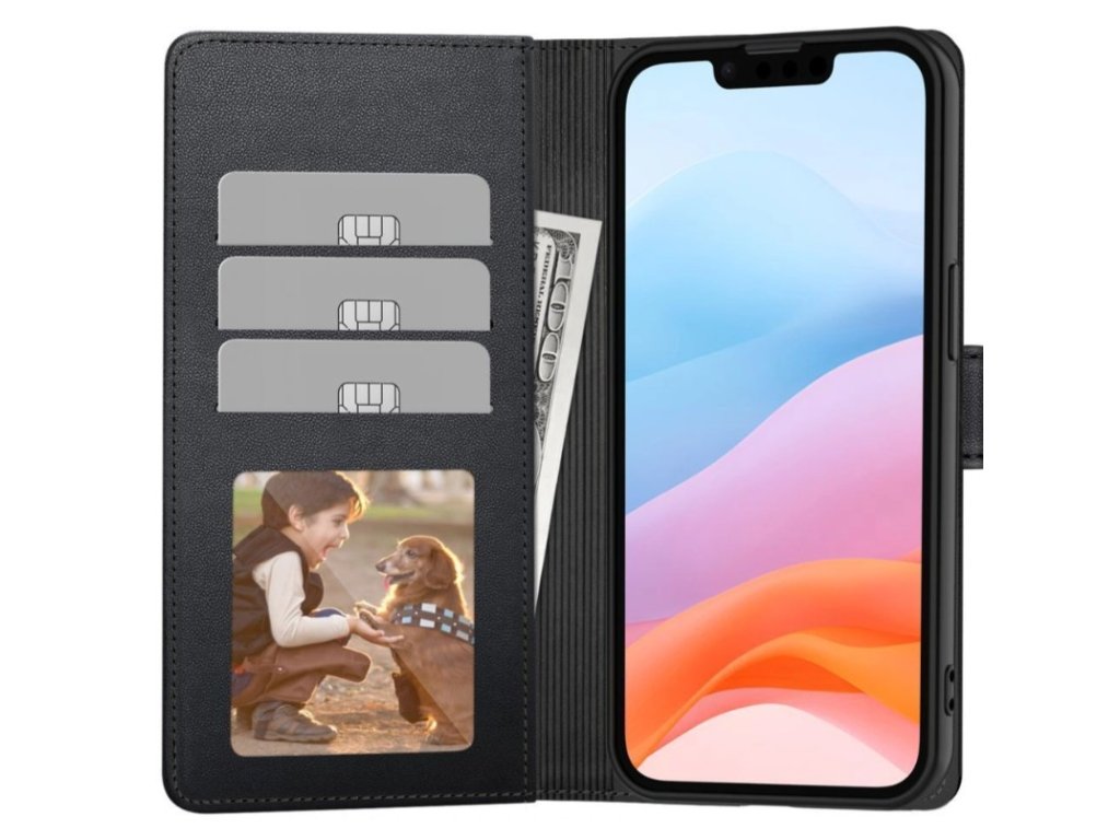 Wallet puzdro pre Xiaomi Poco F7 5G, Tech-Protect, Čierne – detail 2