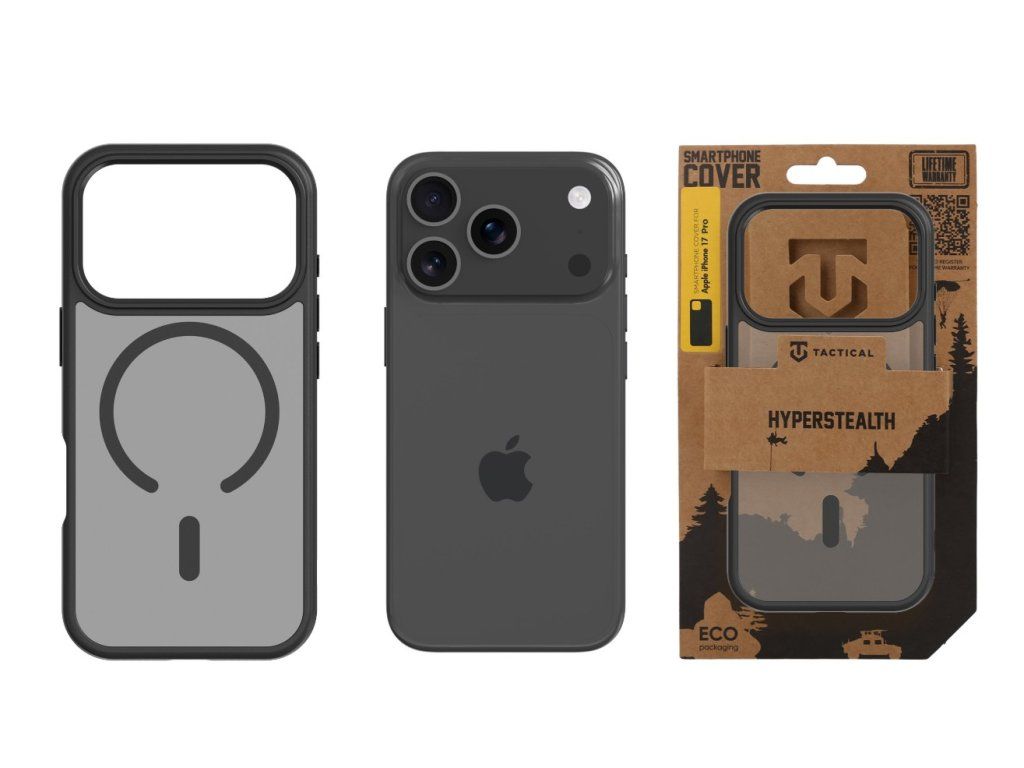 Hyperstealth kryt s Magsafe pre Apple iPhone 17 Pro, Tactical, Čierny – detail 2