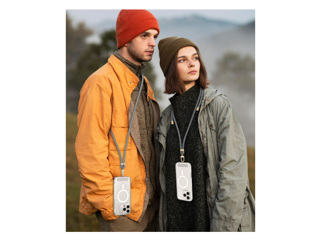 C7S popruh CROSSBODY STRAP, Tech-Protect, Sivý – detail 2