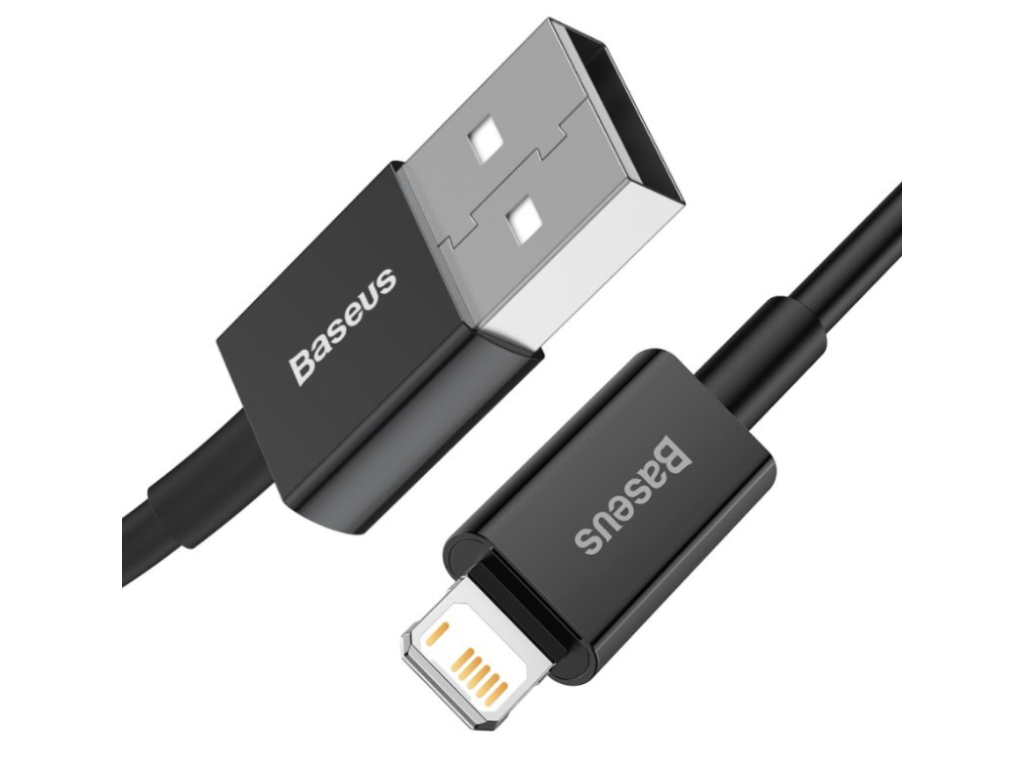 Baseus Superior Fast Kábel USB-A / Lightning 2m, Čierny – rýchlo a bezpečne