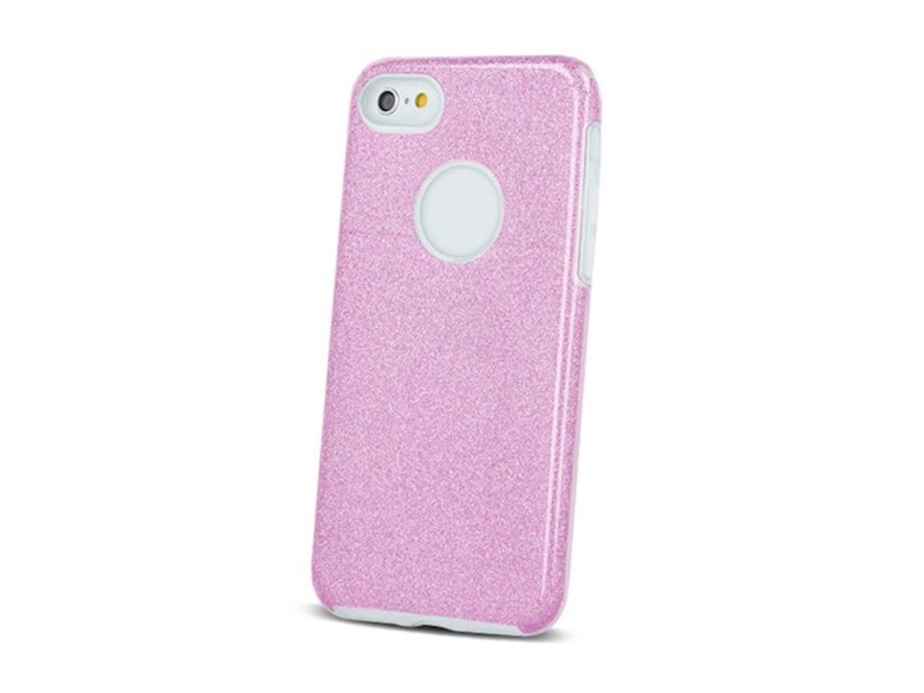 Trblietavý 3v1 kryt pre Apple iPhone 11, Ružový – detail 1