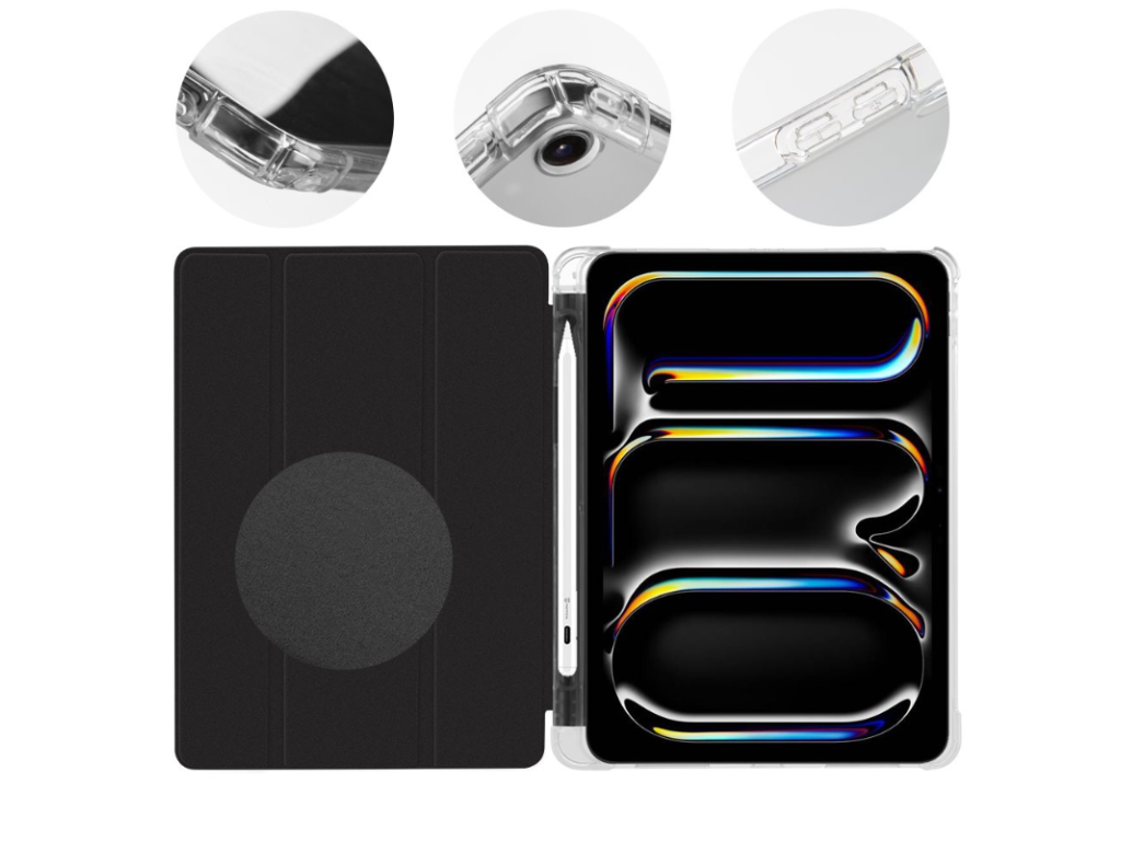 MistyTab puzdro pre Apple iPad Air (2020/2022/2024/2025)/iPad Pro 11 (1/2/3/4), OBAL:ME, Čierne – detail 1