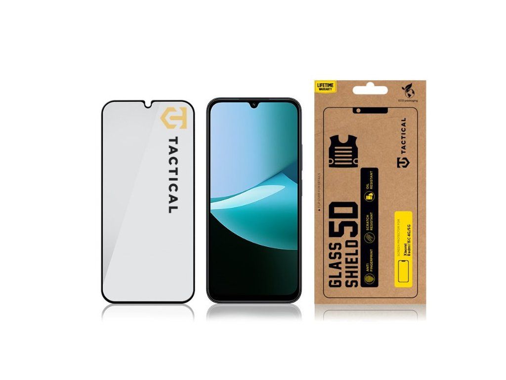 Ochranné sklo 5D pre Xiaomi Redmi 15C 4G/5G, Tactical